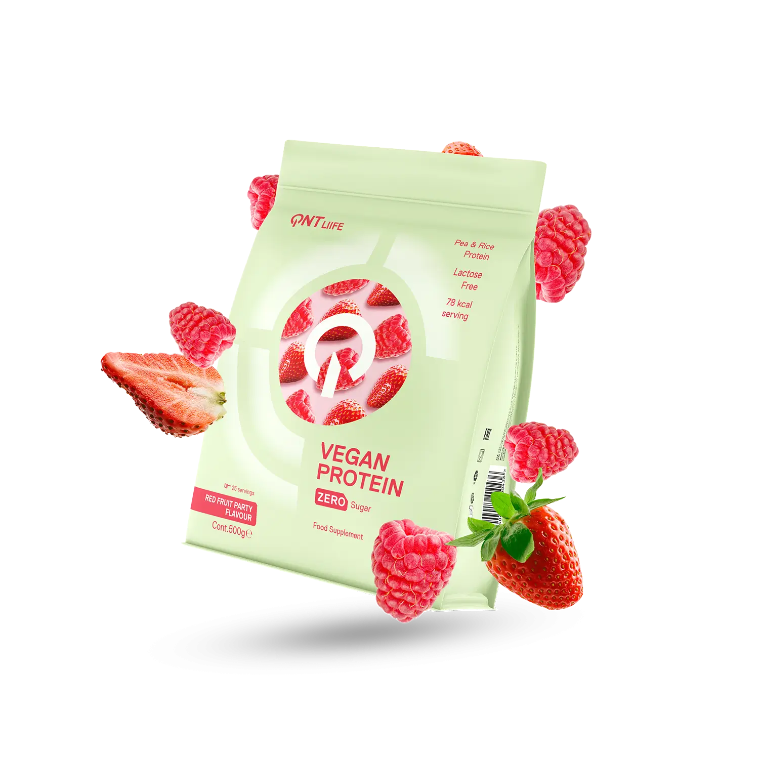 QNT Vegan Protein - Fruits Rouges (500g)