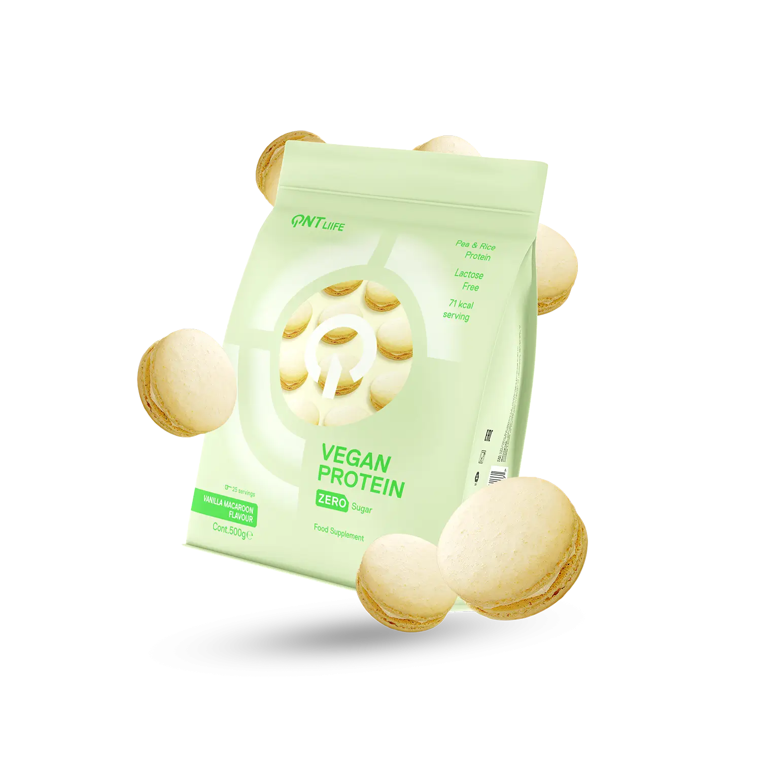 QNT Vegan Protein - Macaron à la Vanille (500g)