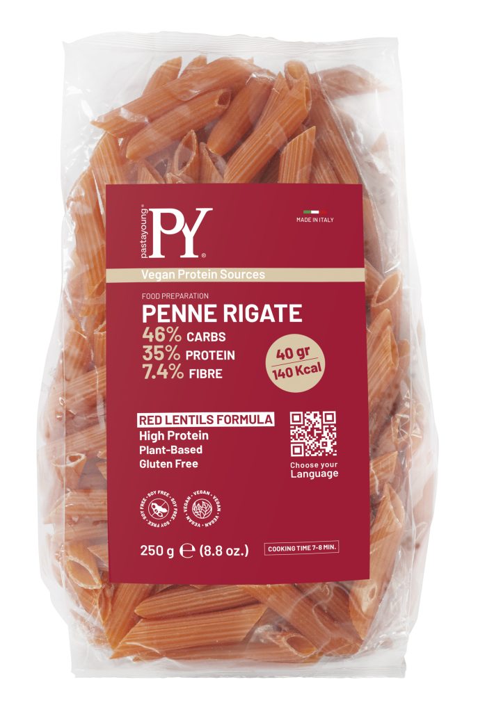 Pâtes Penne Lentille Corail Protéines 35% Pasta Young 250 g