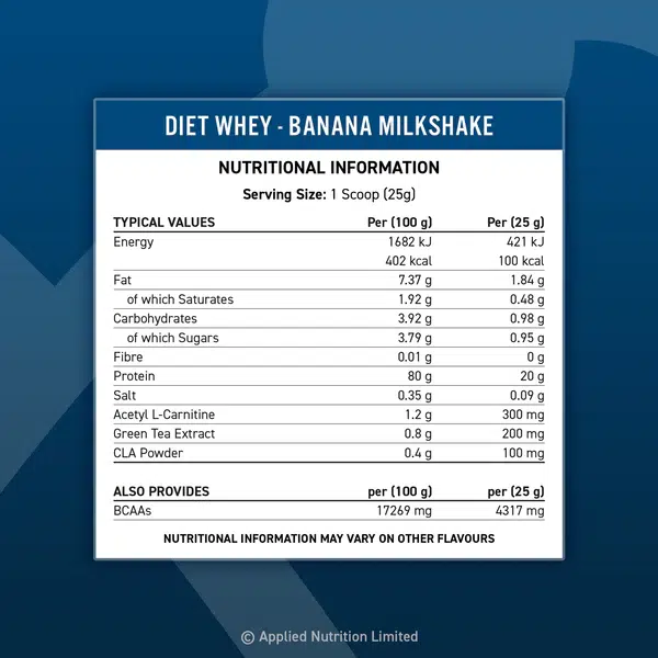 Applied Nutrition 1kg Strawberry Diet Whey – Image 2