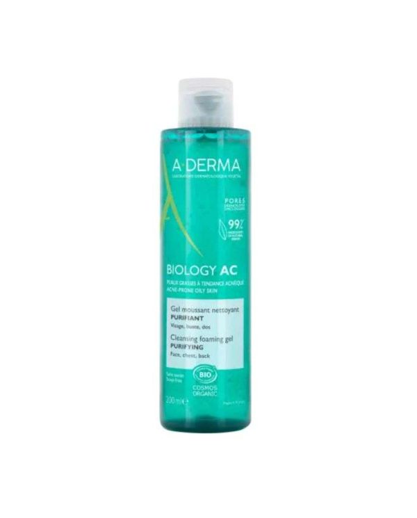 A-Derma Biology AC Gel Moussant Nettoyant Purifiant – 200 ml