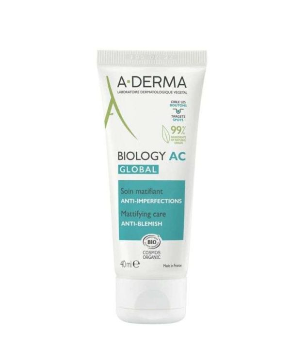 A-Derma Biology AC Global Soin Matifiant Anti-imperfections – 40 ml