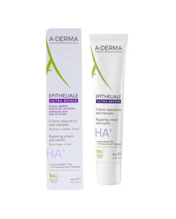 A-Derma Epitheliale AH Ultra Crème Réparatrice Apaisante Anti-marques – 40 ml