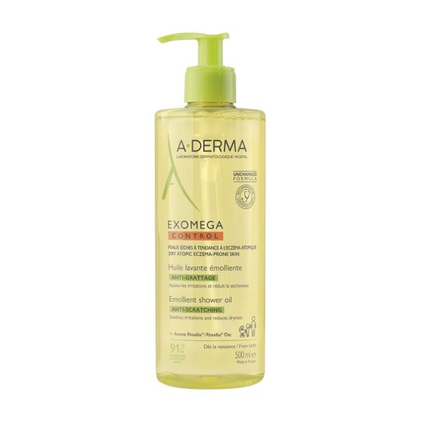 A-Derma Exomega Control Huile Lavante Émolliente – 500 ml