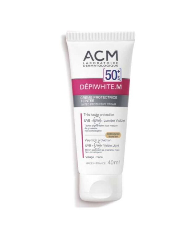 ACM Dépiwhite M Crème Protectrice Teintée SPF 50+ — Naturelle – 40 ml