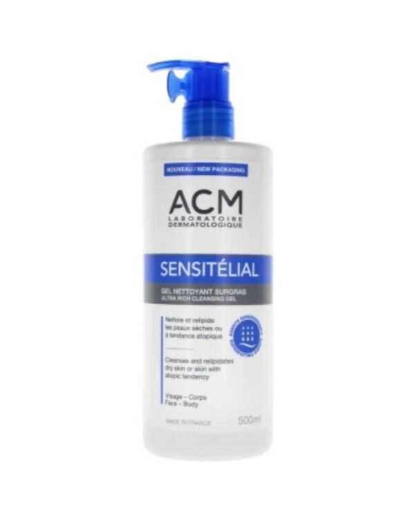 ACM Sensitélial Gel Nettoyant Surgras – 500 ml