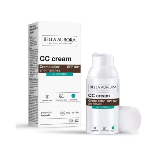 Bella Aurora CC Cream Anti-Taches Oil Control SPF 50+ – 30 ml