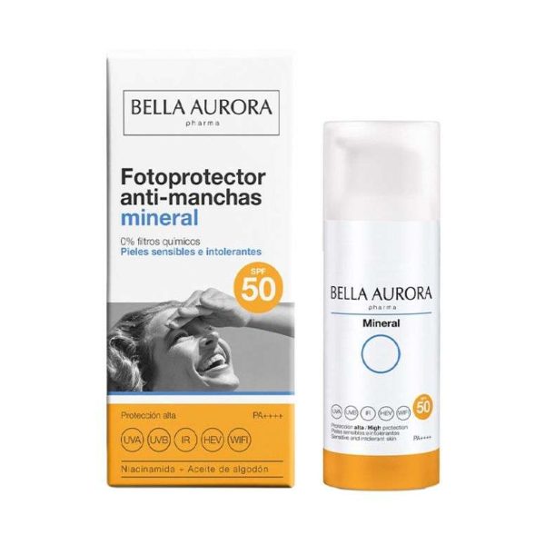 Bella Aurora Photoprotecteur Anti-Taches Minéral SPF 50 – 50 ml