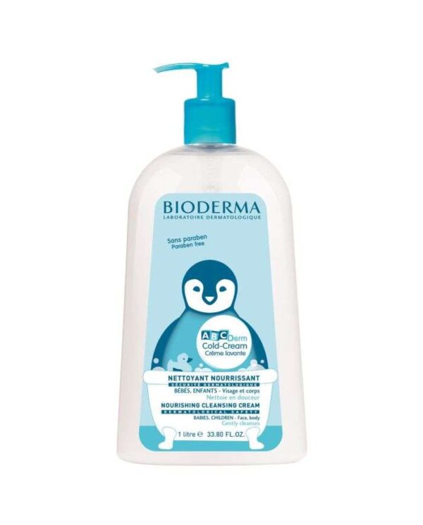 Bioderma ABCDerm Cold Cream Crème Lavante Nourrissante – 1 L