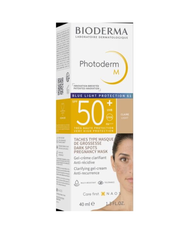Bioderma Photoderm M Crème Teintée SPF 50+ — Claire – 40 ml