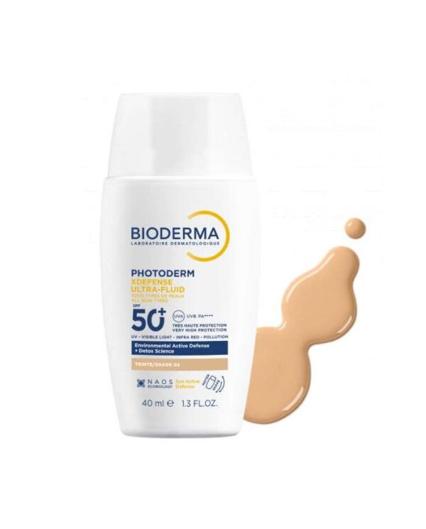 Bioderma Photoderm XDefense Ultra-Fluid SPF 50+ — Teinte 02 – 40 ml