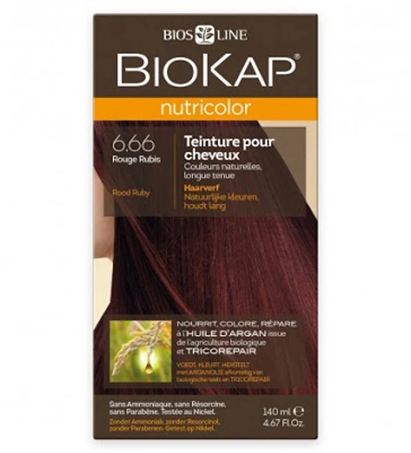 BioKap Nutricolor Coloration 6.66 Rouge rubis