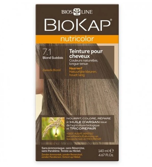 BioKap Nutricolor Coloration 7.1 Blond suédois