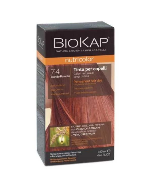 BioKap Nutricolor Coloration 7.4 Blond cuivré