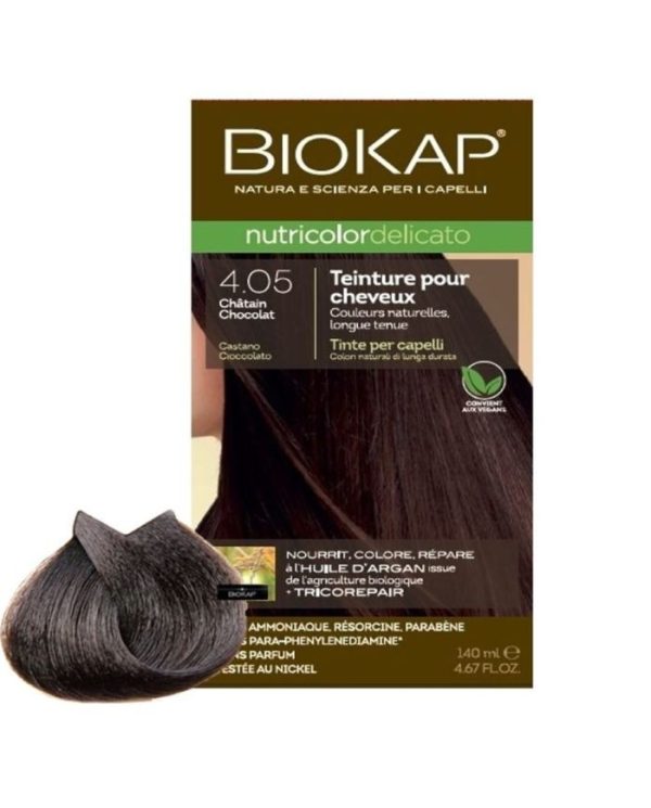BioKap Nutricolor Delicato Coloration 4.05 Châtain chocolat