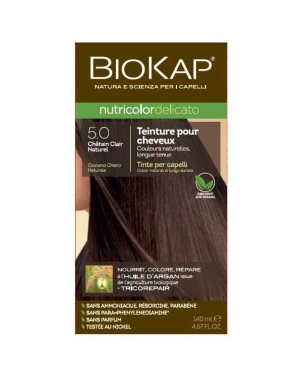 BioKap Nutricolor Delicato Coloration 5.0 Châtain clair naturel