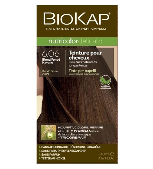 BioKap Nutricolor Delicato Coloration 6.06 Blond foncé havane