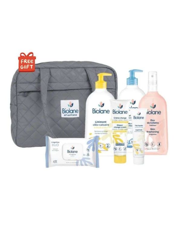 Biolane Coffret Les Essentiels Bébé + Sac à langer