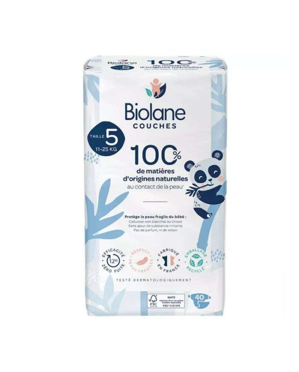 Biolane Couches Taille 5 (11-25 kg) – 40 unités