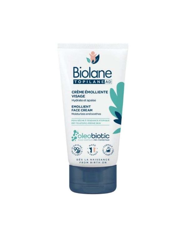 Biolane Topilane AD Crème Émolliente Visage – 50 ml