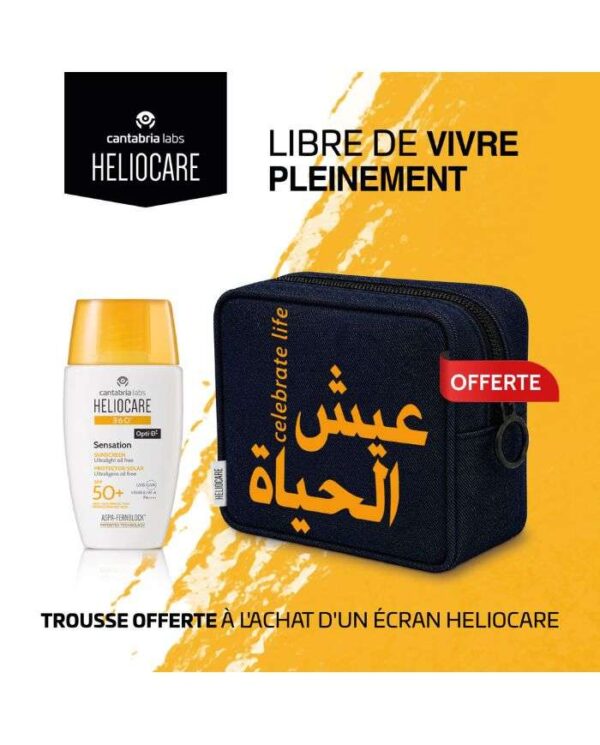 Cantabria Labs Heliocare 360° Sensation SPF 50+ avec Trousse – 50 ml + trousse