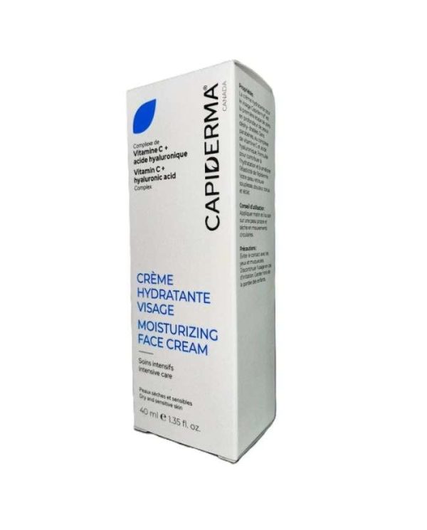 Capiderma Crème Hydratante Visage – 40 ml
