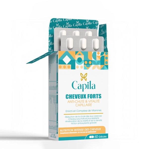 Capila Complément Cheveux Forts Anti-Chute – 60 gélules