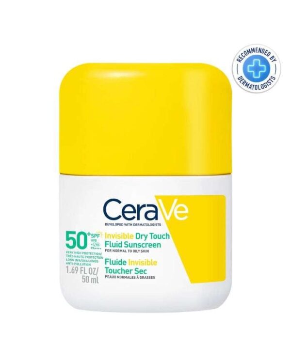 CeraVe Fluide Solaire Invisible Toucher Sec SPF 50+ – 50 ml