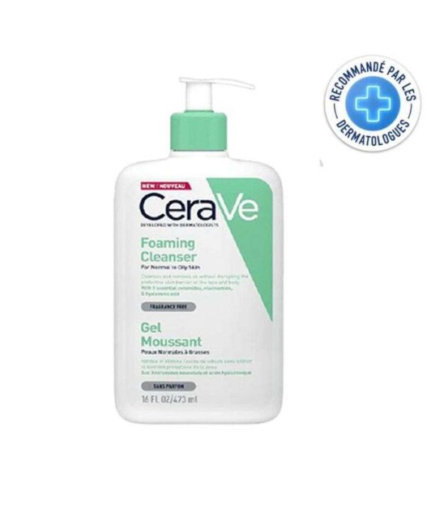 CeraVe Gel Moussant Peaux Normales à Grasses – 473 ml