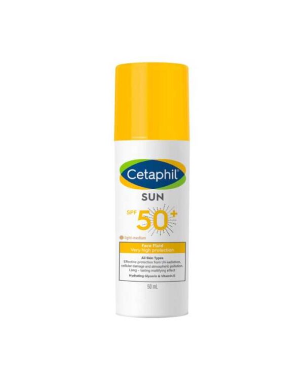 Cetaphil Sun Fluide Visage Teinté Light Medium SPF 50+ – 50 ml
