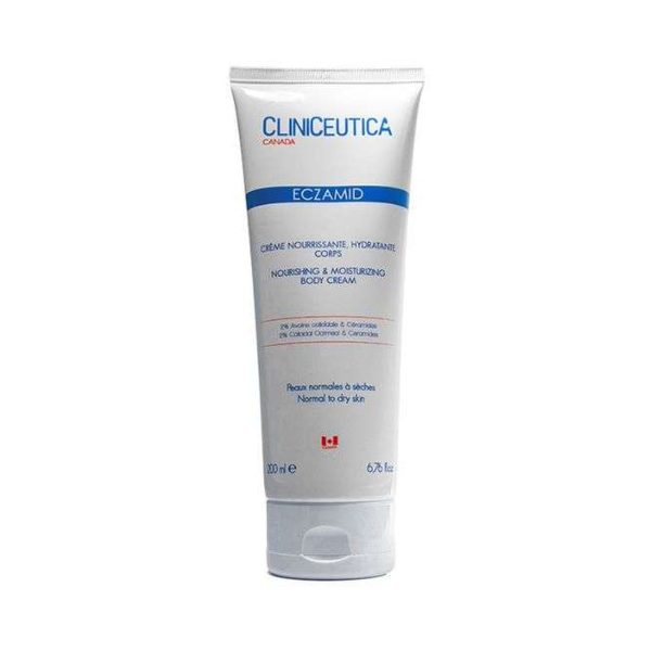Cliniceutica Eczamid Crème Nourrissante Hydratante Corps Peaux Sèches à Tendance Atopique – 200 ml
