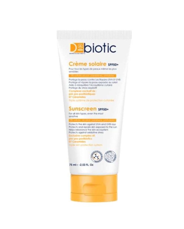 D-biotic Crème Solaire SPF 50+ – 75 ml + gel surgras 30 ml