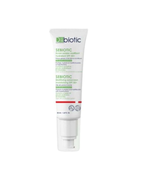 D-biotic Sebiotic Écran Solaire Matifiant SPF 50+ – 50 ml