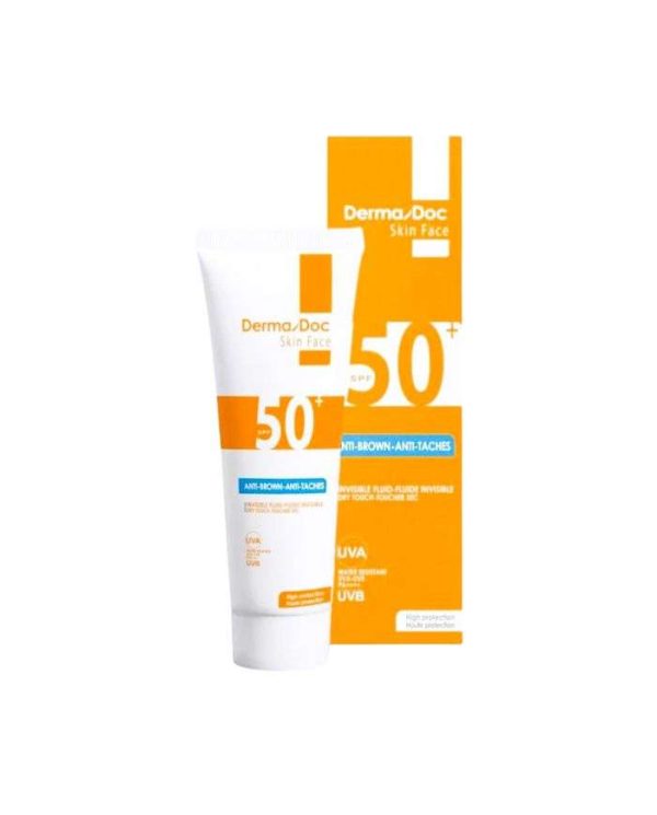 Dermadoc Skin Face Crème Solaire Anti-taches Invisible SPF 50+ – 50 ml