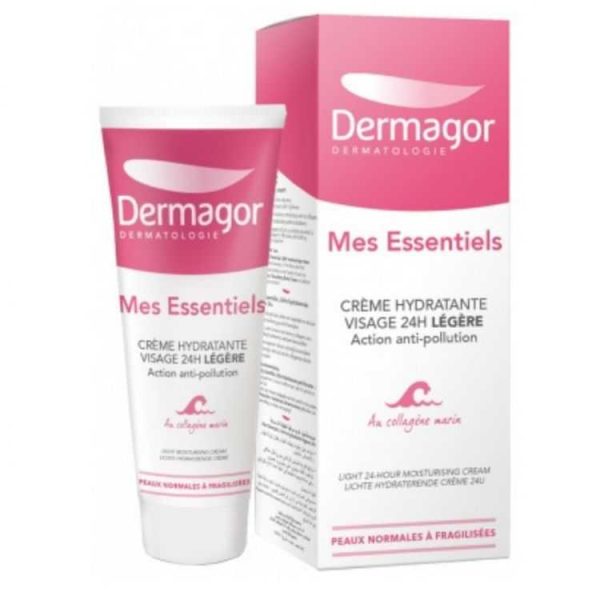 Dermagor Mes Essentiels Crème Hydratante Visage 24h Légère – 40 ml