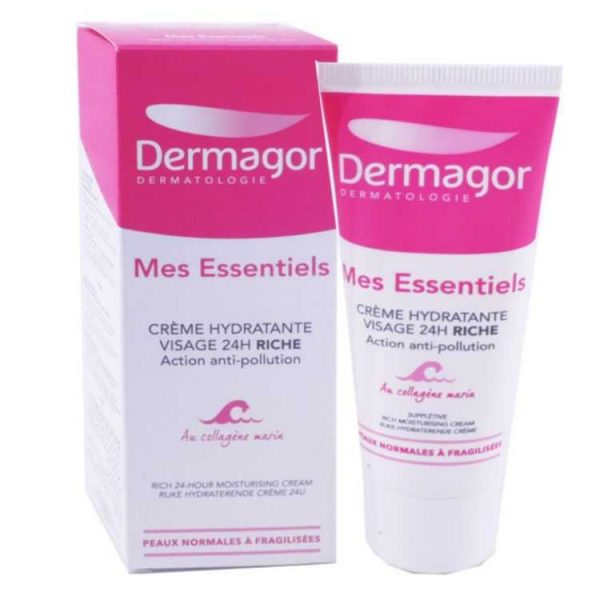 Dermagor Mes Essentiels Crème Hydratante Visage 24h Riche – 40 ml