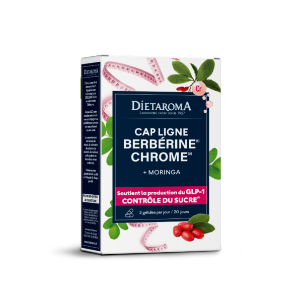 Dietaroma Cap Ligne Berbérine Chrome Moringa – 40 gélules