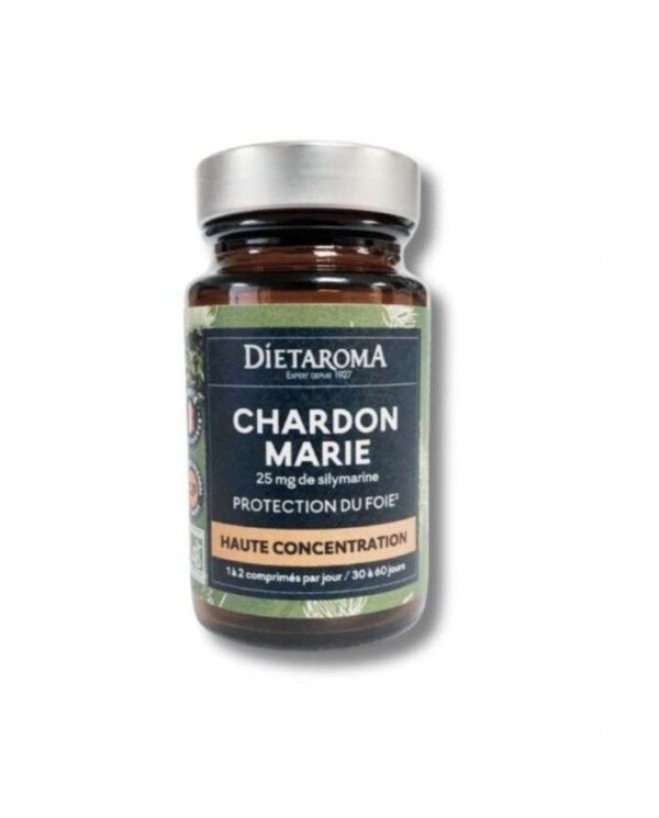 Dietaroma Chardon-Marie 25 mg de Silymarine Bio – 60 comprimés