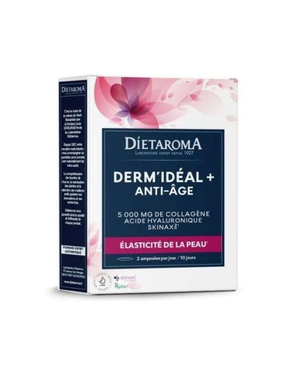 Dietaroma Derm’Idéal+ Collagène Marin Anti-Âge – 20 ampoules