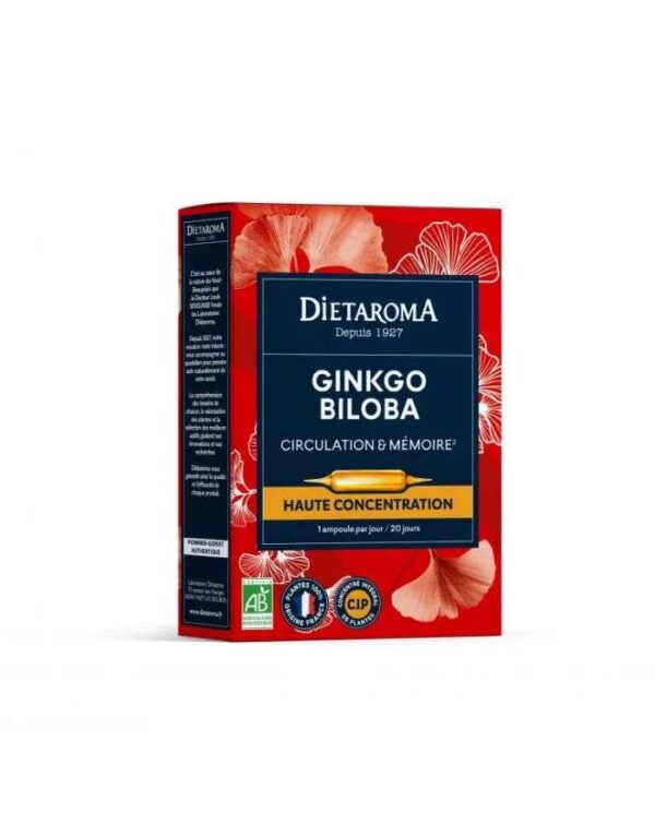 Dietaroma Ginkgo Biloba Bio – 20 ampoules