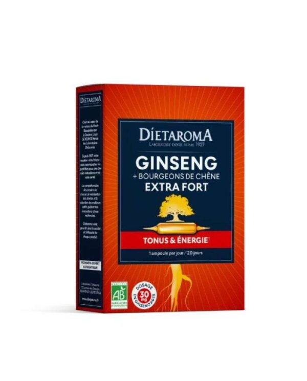 Dietaroma Ginseng Extra Fort Bio – 20 ampoules