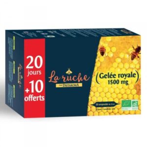 Dietaroma La Ruche Gelée Royale Bio 1500 mg – 30 ampoules de 15 ml – photo du produit