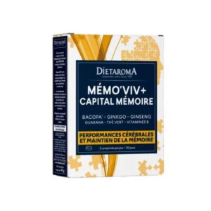 Dietaroma Mémo’Viv Capital Mémoire – 60 comprimés – photo du produit