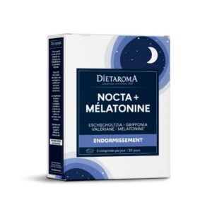 Dietaroma Nocta+ Mélatonine Sommeil – 40 comprimés – photo du produit