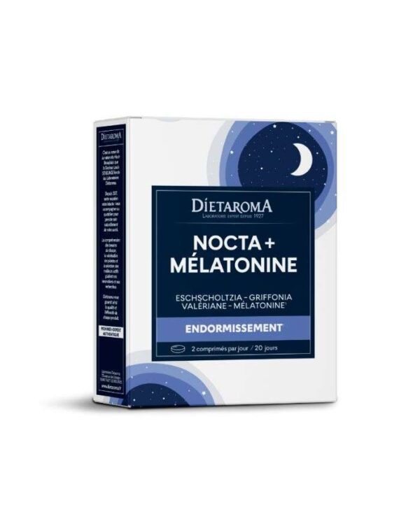 Dietaroma Nocta+ Mélatonine Sommeil – 40 comprimés