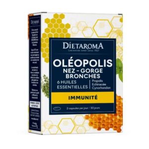 Dietaroma Oléopolis Immunité Nez Gorge Bronches – 60 capsules – photo du produit