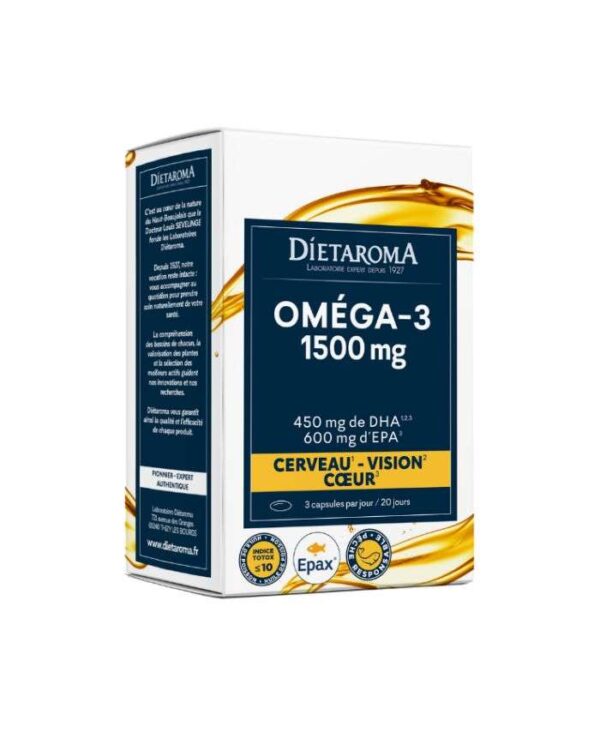Dietaroma Oméga-3 1500 mg EPA DHA – 60 capsules