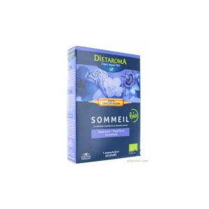 Dietaroma Sommeil Bio Valériane Passiflore Eschscholtzia – 20 ampoules – photo du produit
