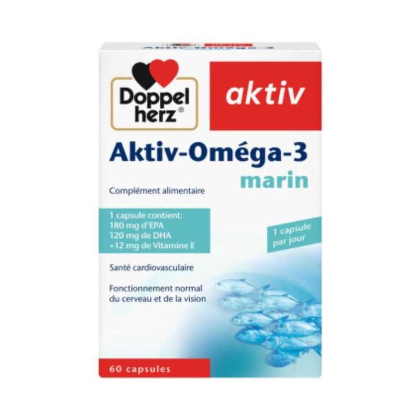 Doppelherz Aktiv Oméga-3 Marin – 60 capsules