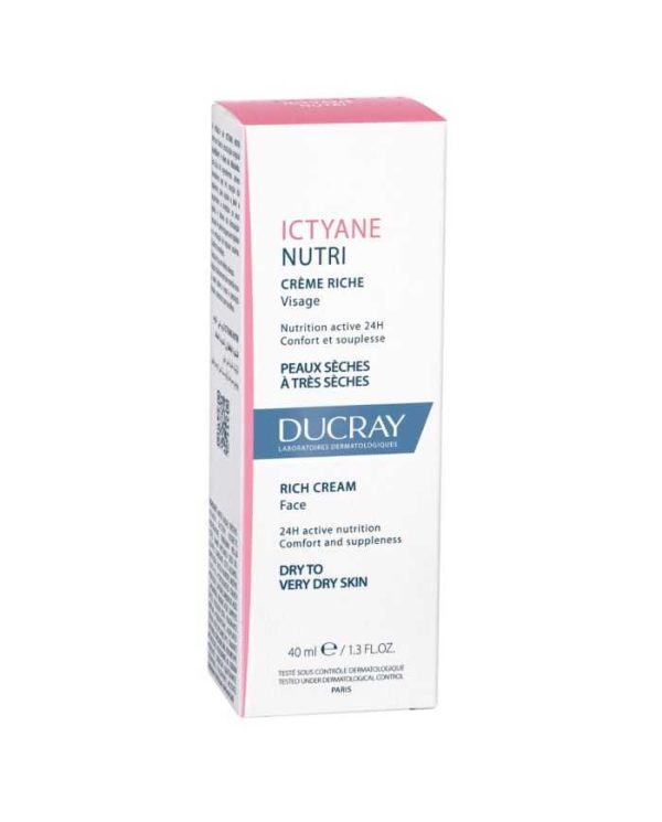 Ducray Ictyane Nutri Crème Riche Visage – 40 ml
